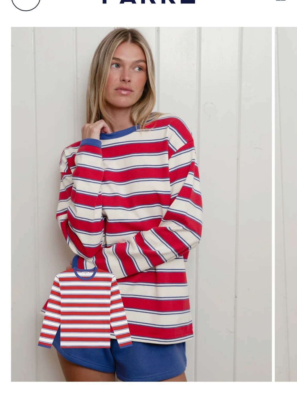 Parke Coastal Long Sleeve in Lighthouse